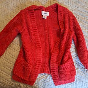2T Old Navy Red Cardigan